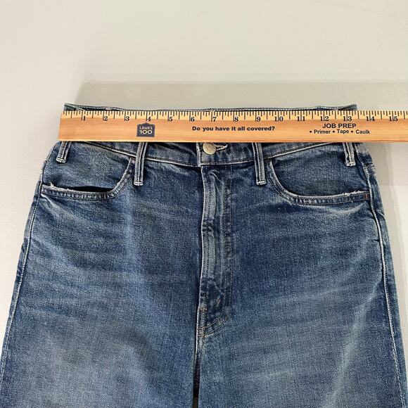 Mother The Hustler Sidewinder Jeans 27 Cowboys Don’t Cry Flare High Rise - Picture 10 of 14